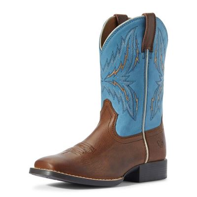 Ariat Western: Arena Rebound Botas Western Niños - Marrones (ZJMLE4537)